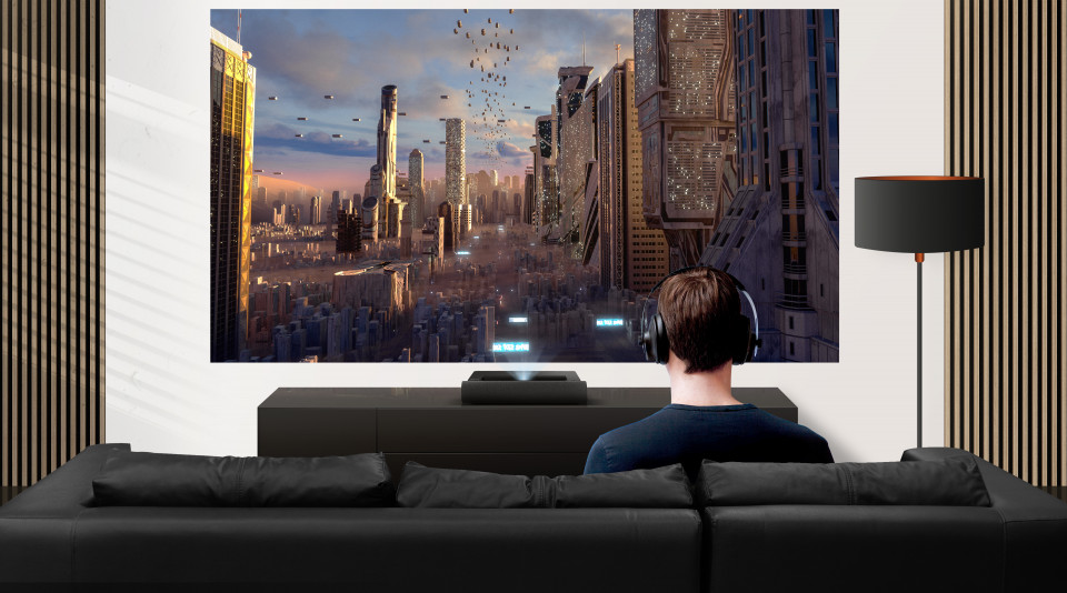 ViewSonic X2000B-4K 4K HDR Ultra Short Throw Smart Laser Projector 